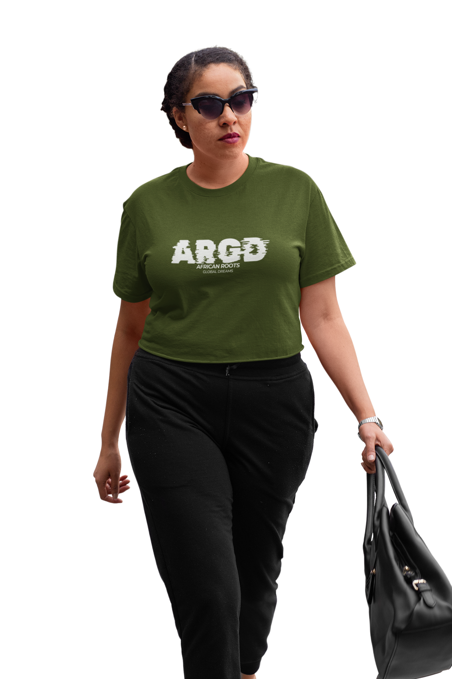African Roots Global Dreams Female Crop Top